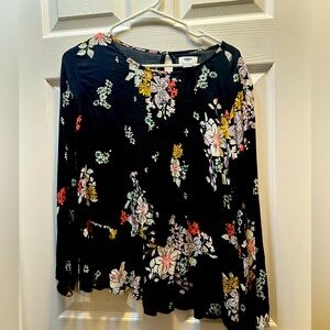 Long Sleeve Lightweight Semi-sheer Old Navy Blouse